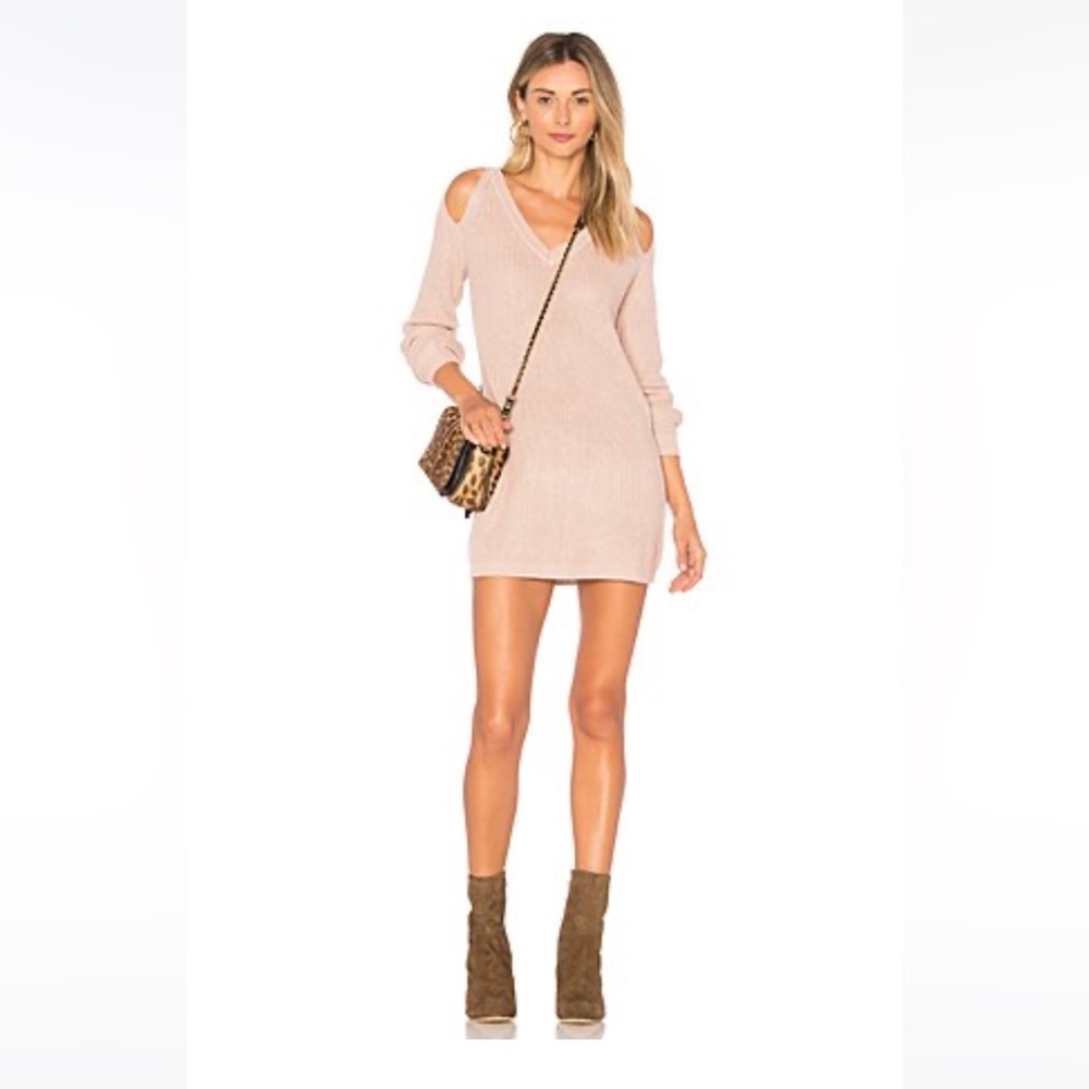 Lovers + Friends She Can Sweater Dress in Evening Sand